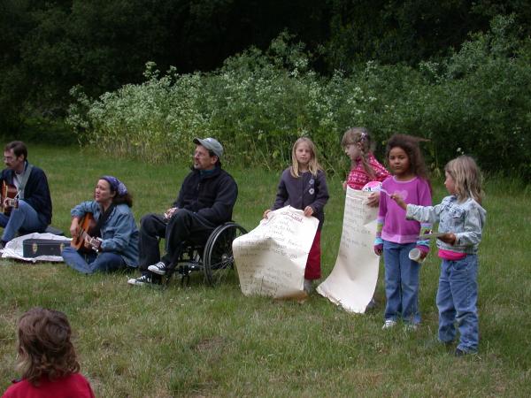 well some people wanted to sing ... it helps if you're not wet and cold