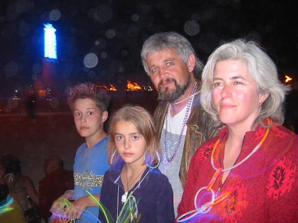 Paul, Lisa, Max & Myra at the burn