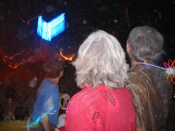 Paul, Lisa, Max, and Myra at burn 2