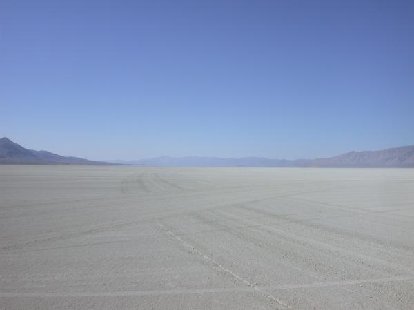 Gerlach is just visible on the horizon in the center of this photo